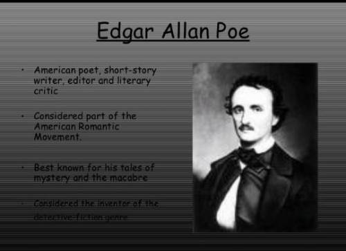 How did edgar Allan joe get involved in writing?