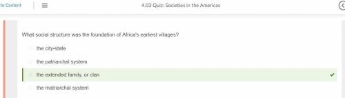 What social structure was the foundation of Africa's earliest villages?