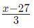 Which expression is the simplest form of 3(2x-4)-5(2+3)÷3 ?