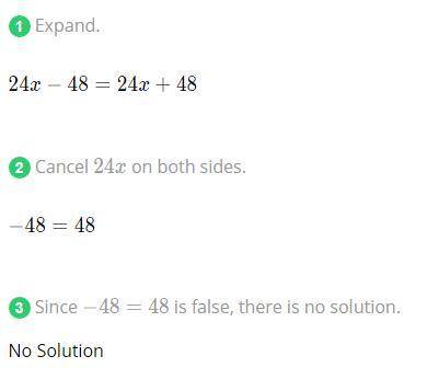 8(3x-6)=6(4x+8) help please with step by step thanks