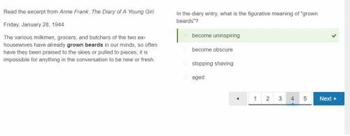 I WILL GIVE YOU BRAINLIEST

Read the excerpt from Anne Frank: The Diary of A Young Girl.
Friday, Jan