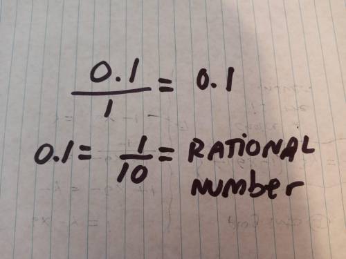 Which rational number equals 0 point 1 with bar over 1?