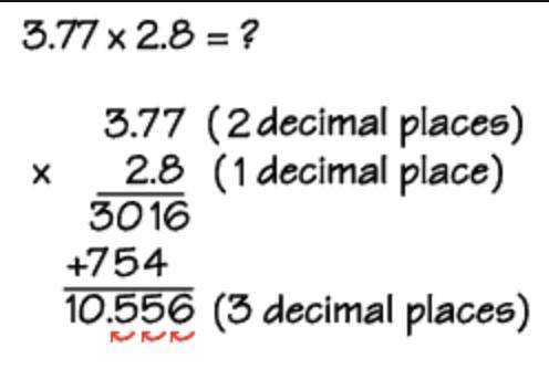 How do we multiply decimal numbers