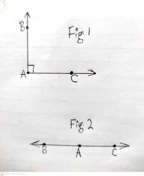 By definition, two rays labeled Ab and AC must exist with which of the following conditions?