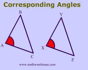 What are corresponding angles