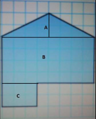 Edison's roof is in need of repair. Find the total area of the irregular polygon below to repair Edi