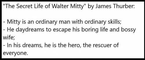 Read this passage from The Secret Life of Walter Mitty.

Puppy biscuit, said Walter Mitty. He st