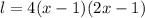 l=4(x-1)(2x-1)