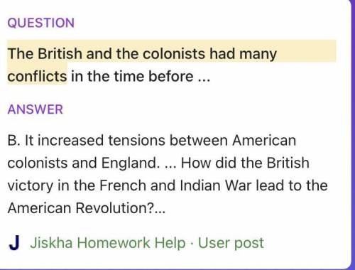 How did continued conflict with the British lead the American

colonists to rebel?
Help plssss
