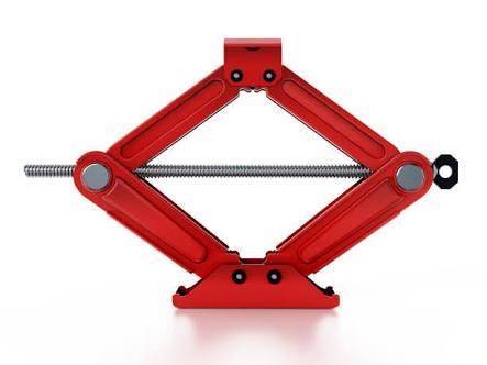 Some car jacks are constructed like a collapsed rhombus. When used to raise aâ€‹ car, the rhombus is