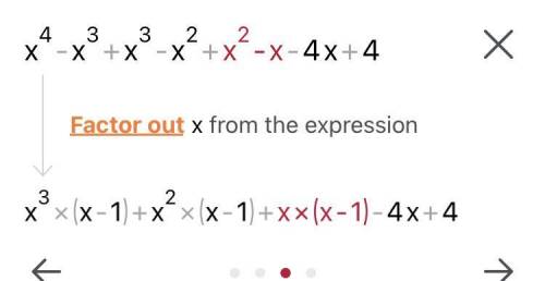 Show all steps to factor completely

x^4− 5x+ 4
I tried to do this but the gcf was 1 so im confuse??