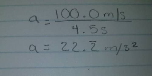 Asports car can move 100.0 m in the first 4.5 s of constant acceleration. a. what is the car's accel