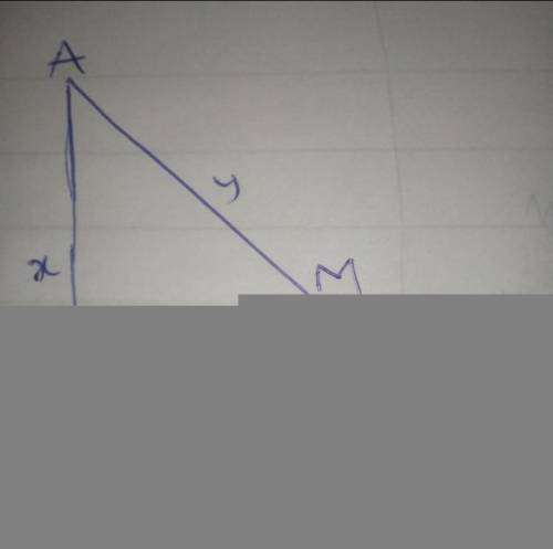 In the right ∆ABC, the hypotenuse AB = 17 cm. M is the midpoint of the hypotenuse. Find the legs if