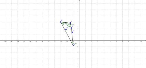 Given the measures of its angles, a triangle can be drawn using a protractor and straightedge. Using