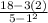 \frac{18-3(2)}{5-1^2}