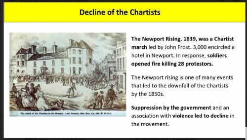 In your own words tell me why did the Chartists decline and more facts about them .??

And n Google