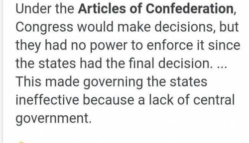 Why was the Articles of Confederation a failure?