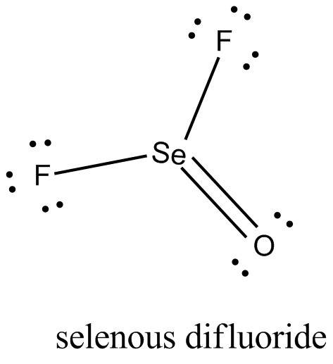 What is the total number of valence electrons in the lewis structure of sef2o?