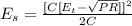 E_s = \frac{[C [ E_t - \sqrt{PR} ]]^2}{2C}