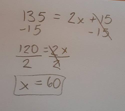 Find the value of x that makes m || n.