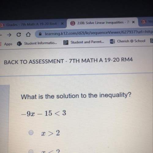 What is the solution to the inequality?  what is the solution to be mainly -90 – 15 &lt;