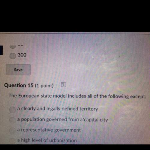 The european state model includes all of the following except
