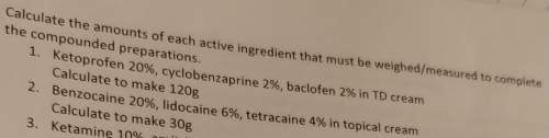 Ketoprofen 20%, cyclobenzaprine 2%, baclofen 2%, in td cream. calculate to make 120g