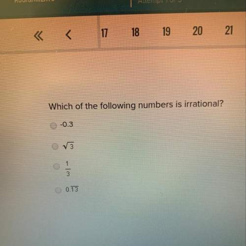 Which if the following numbers is irrational?