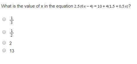 15 points what is the value of x in the equation ?  startfraction one-half e