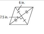 What is the area of the figure below?  a. 45 in.² b. 90 in.² c. 135 in.²