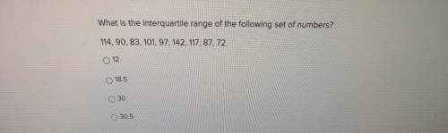 What is the interquartile range of the following set of numbers