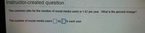 The common ratio for social users is 1.62 per year what is the percent change?