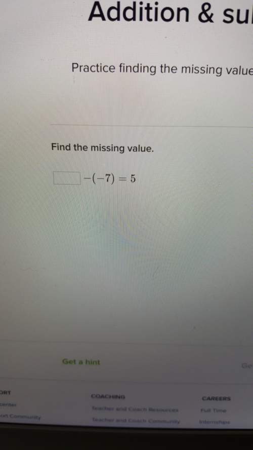 Idon't get how to find the missing value