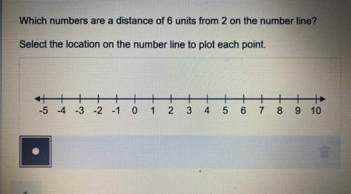 Witch numbers are a distance of 6 units from 2 on the number line?