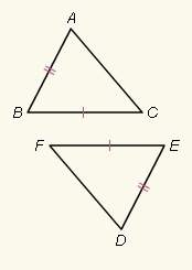 What additional information do you need to prove △abc ≅ △def by the sss postulate?  a. b
