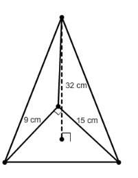 What is the volume of this pyramid?  720 cm³  1080 cm³  1440 cm³  2160 cm³