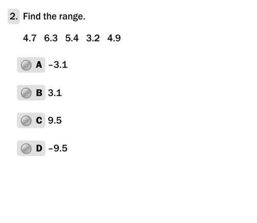 Asap! brainliest to best/right answer (: finding range!