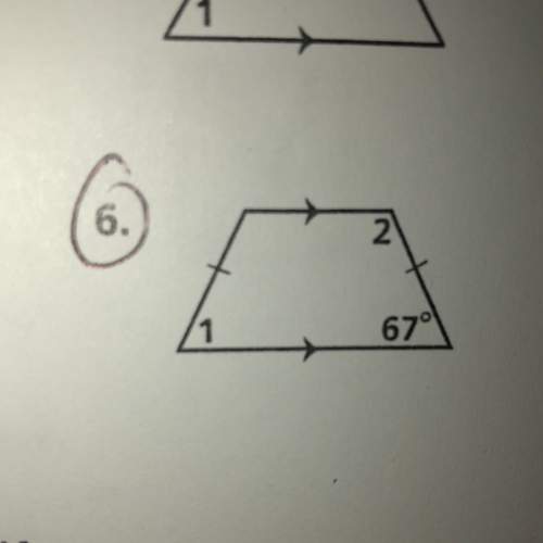 Find the measures of the numbered angles in isosceles trapezoid for question
