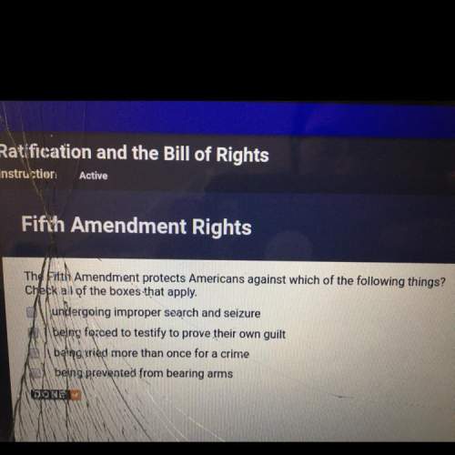 The fifth amendment protects americans against which of the following things?