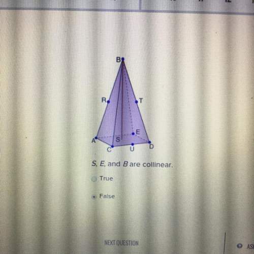 S, e, and b are collinear. true &amp; false