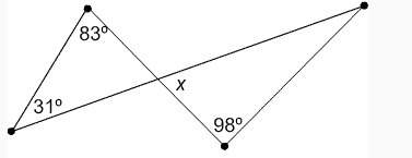 For this figure, what is the value of x?