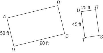 Complete the similarity statement for the two triangles shown. enter your answer i