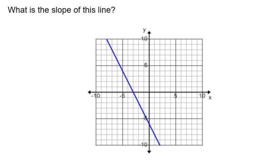 What is the slope of the line?  a. -2 b. 2 c. 1/2 d.