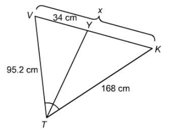 What is the value of x using the pythagorean theorem?