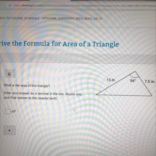 What is the area of the triangle rounded to nearest hundredth