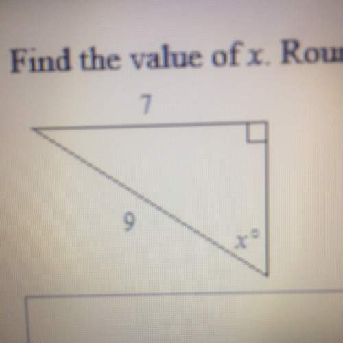 Find the value of x. round to the nearest degree