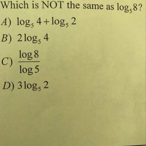Which is not the same as log base 5 8