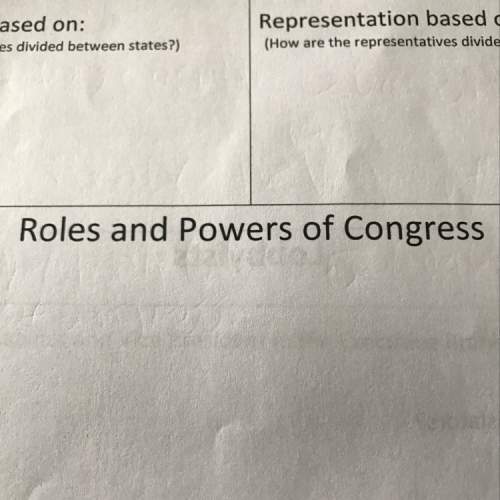What are the roles and powers of congress?