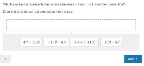 Iwill mark as ! 10 points give the right !  which expression represents the distance be