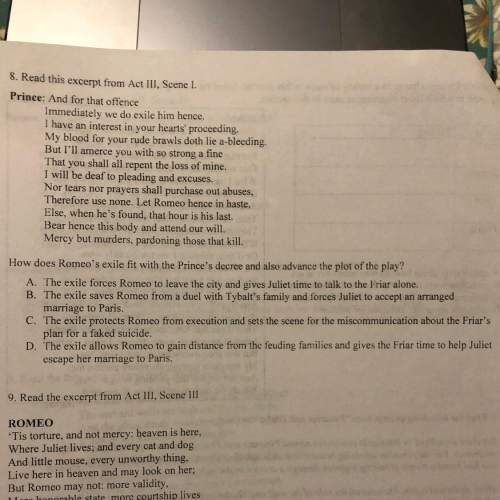 Can someone answer number 8?  william shakespeare romeo and juliet